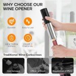 Rechargeable Electric Wine Opener with Foil Cutter
