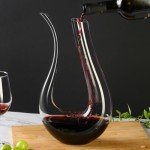 Elegant Hand Blown Crystal Wine Decanter with Aerator