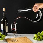 Elegant Hand Blown Crystal Wine Decanter with Aerator