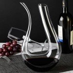 Elegant Hand Blown Crystal Wine Decanter with Aerator