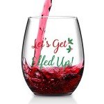 Elf-Themed Stemless Wine Glass Set for Christmas
