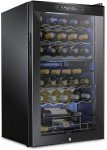 33-Bottle Dual Zone Wine Fridge with Lock