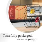 Modern Black Freestanding 14-Bottle Wine Rack