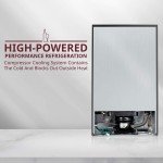 33-Bottle Dual Zone Wine Fridge with Lock