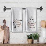 Funny Wine-Themed Kitchen Towels - 2 Pack