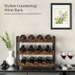 3-Tier Bamboo Wine Rack for 12 Bottles