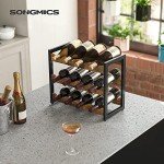 3-Tier Bamboo Wine Rack for 12 Bottles