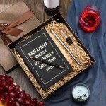 Elegant Wine Gifts Set with Notebook and Chiller