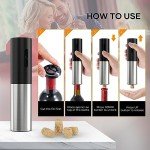 Rechargeable Electric Wine Opener with Foil Cutter