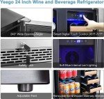 Yeego 24-Inch Dual Zone Wine Cooler Cabinet