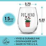 Funny Wine Glasses Set for Plant Lovers