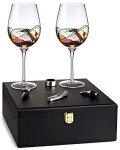 Elegant Wine Glasses Gift Set for Women