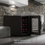Mini Wine Cooler with 6-Bottle Capacity and Rack