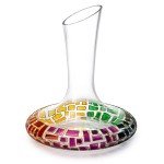Romantic Stained Glass Wine Decanter Gift Set