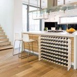 Stackable 8-Tier Wooden Wine Rack for 96 Bottles