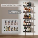 Freestanding 5-Tier Wine Rack for 50 Bottles
