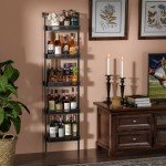 Freestanding 5-Tier Wine Rack for 50 Bottles