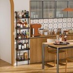 Freestanding 5-Tier Wine Rack for 50 Bottles