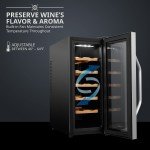 Ivation 12-Bottle Freestanding Wine Cooler