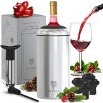 Stainless Steel Wine Chiller Set with Accessories
