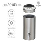 Stainless Steel Wine Chiller Set with Accessories
