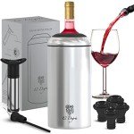 Stainless Steel Wine Chiller Set with Accessories