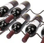 Stackable 2-Tier Wine Rack for 8 Bottles