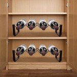 Stackable 2-Tier Wine Rack for 8 Bottles