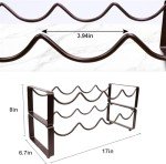 Stackable 2-Tier Wine Rack for 8 Bottles