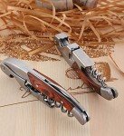 Rosewood Handle Corkscrew Set for Bartenders - 3 Pack