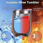 Funny Rose Gold Wine Tumbler Set, 4 Pack