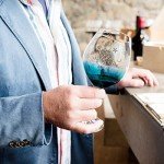 Turtle Design Hand Blown Wine Glasses - Set of 2