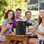 Insulated 4 Bottle Wine Tote Carrier Bag
