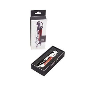 Stylish Dual-Hinged Corkscrew with Foil Cutter
