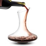 JoyJolt Lancia Hand Blown Crystal Wine Decanter