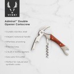 Stylish Dual-Hinged Corkscrew with Foil Cutter