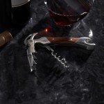 Stylish Dual-Hinged Corkscrew with Foil Cutter