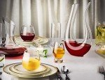 JoyJolt Lancia Hand Blown Crystal Wine Decanter