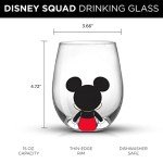 Mickey Mouse Stemless Wine Tumblers Set of 4