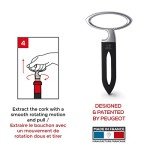 Peugeot Mathus Two-Prong Corkscrew - Black 4.5