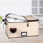Wine Glass Storage Case for 12 Glasses