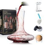 YouYah Lead-Free Crystal Wine Decanter Set