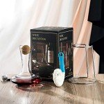 YouYah Lead-Free Crystal Wine Decanter Set