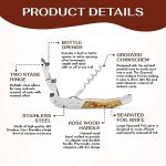 Elegant Wood Handle Corkscrew Wine Opener Set