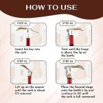Elegant Wood Handle Corkscrew Wine Opener Set