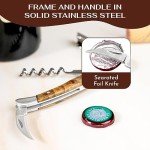 Elegant Wood Handle Corkscrew Wine Opener Set