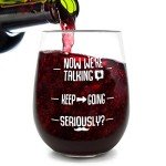 Funny Wine Glass and Socks Gift Set