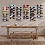 SORBUS 9-Tier Wine Rack Wall Mount