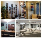 SORBUS 9-Tier Wine Rack Wall Mount