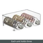 Clear 2-Pack Water Bottle Organizer for 6 Bottles